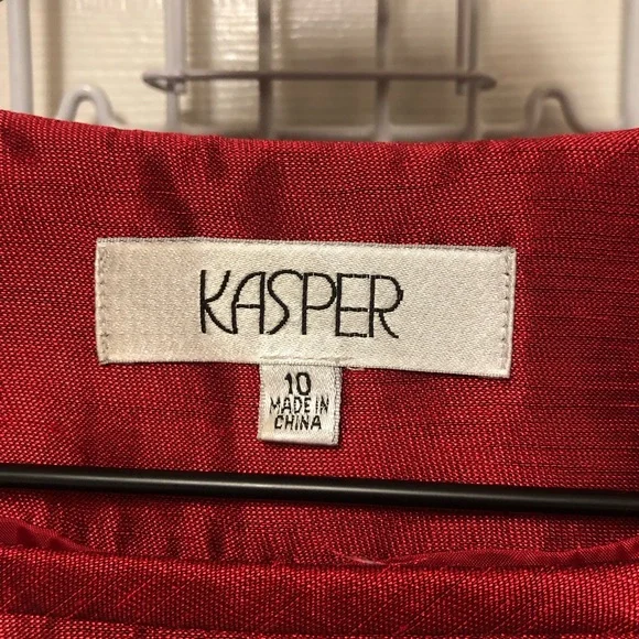 KASPER Two Piece Formal Cranberry Women’s Suit - Picture 8 of 15